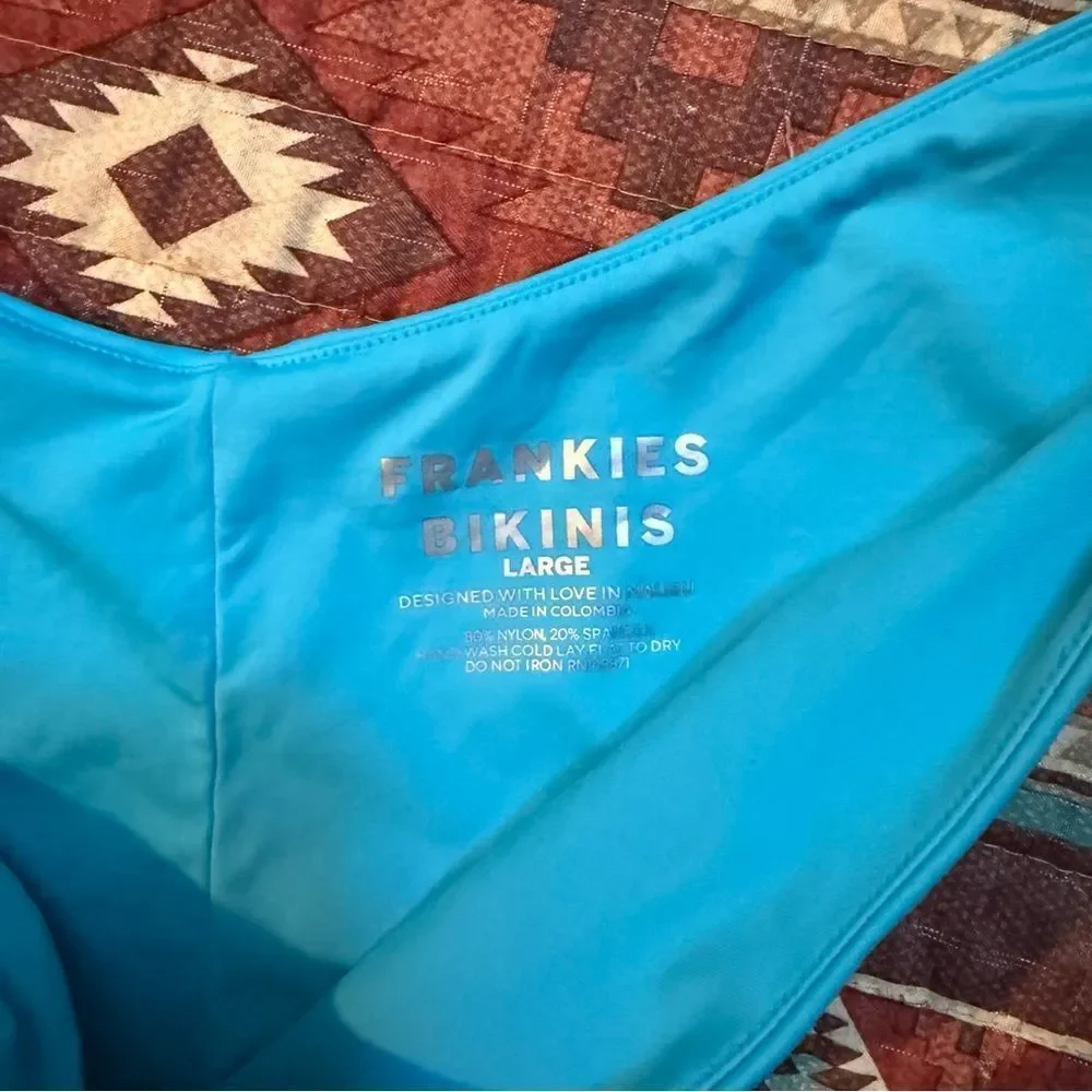 Frankie's Bikinis Vibrant Blue Bikini Set